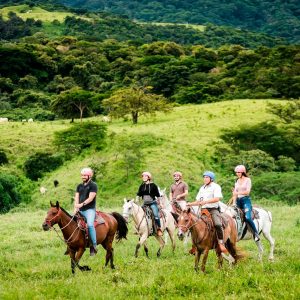 Borinquen Adventure Combo One Day Tour in Guanacaste: Horseback Riding, Zipline, Waterfall and Hot Springs