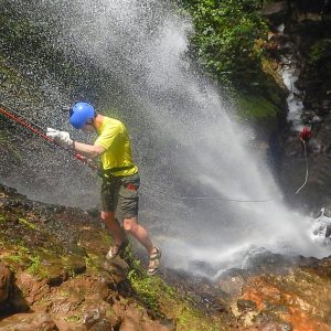 Canyoning and Waterfall Rappelling with White Water Rafting in Balsa River Class 2 and 3