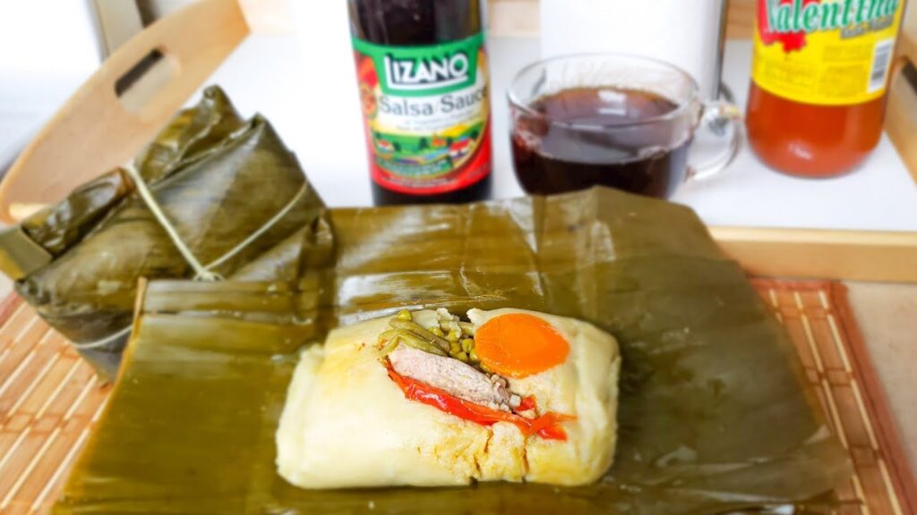 Chicken and pork tamales are a must-try dish during Christmas in Costa Rica.