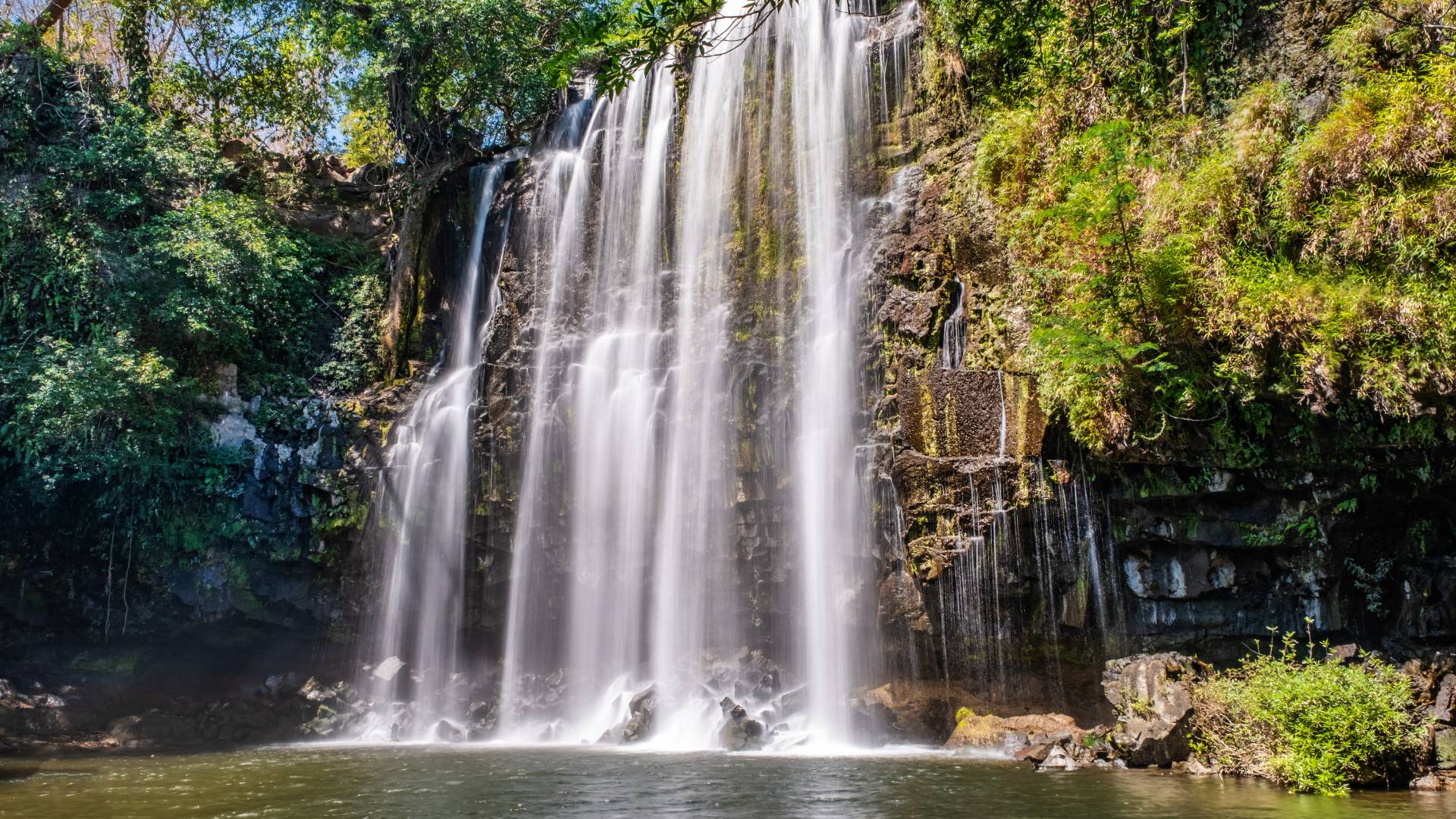 waterfall in costa rica waterfall in costa rica