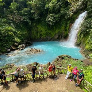 Discover the hidden beauty of the Rio Celeste Waterfall's stunning blue hues.