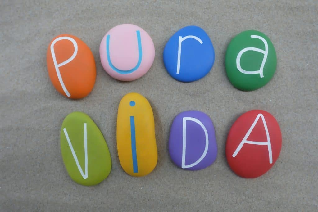 Pura Vida meaning: A particular phrase in Costa Rica that means "Pure Life."