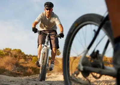 Experience the thrill of mountain biking amidst the stunning landscapes of Las Catalinas.