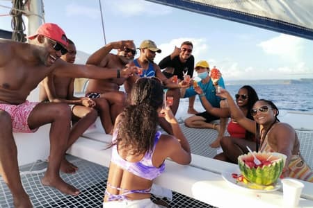 Sunset Catamaran Sailing and Snorkeling Tour